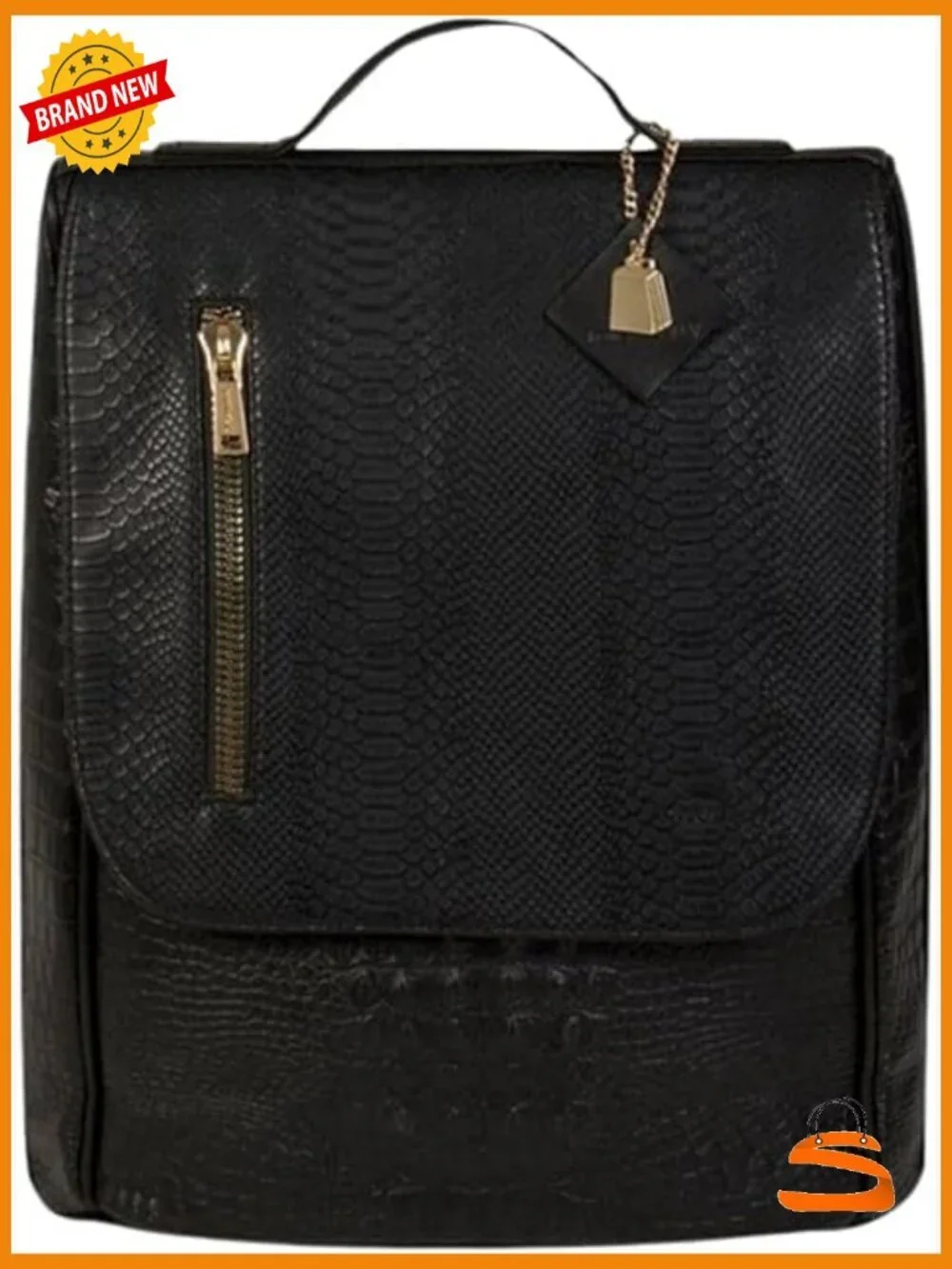 Vegan Leather Laptop Backpack for Travel Work Daily Use - Large Eco-Friendly